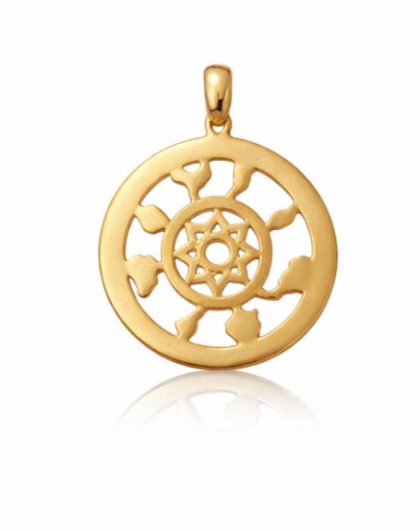 "FISCO" colgante de plata con baño de oro