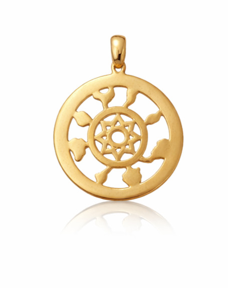 "FISCO" colgante de plata con baño de oro