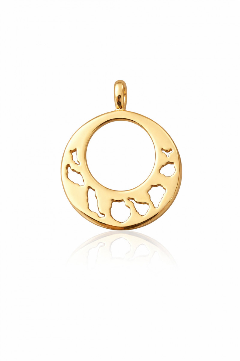 "ATLÁNTICO" colgante plata con baño de oro