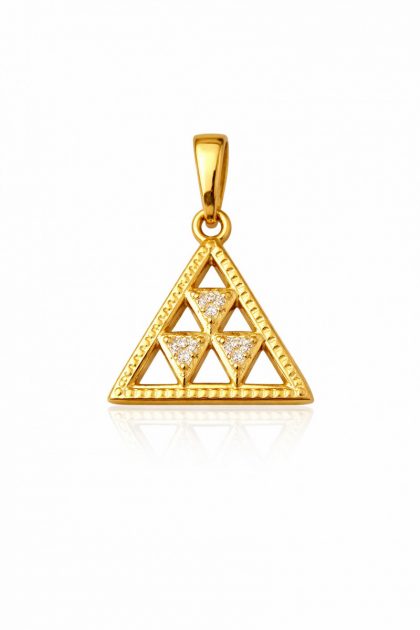 "ACHAMÁN" colgante plata bañada en oro