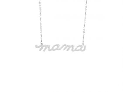 "SCRIPT" collar plata