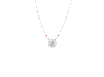 "ABRAZO" collar plata