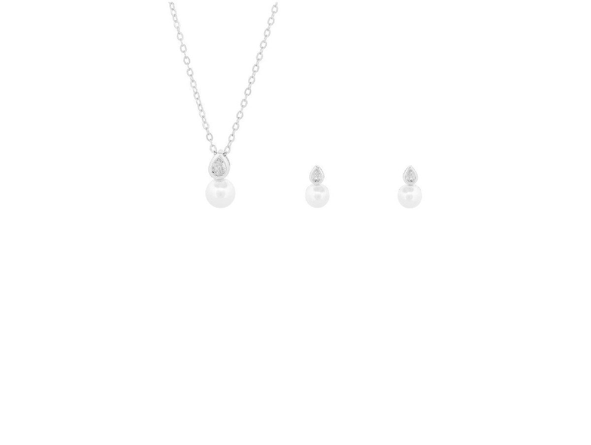 "LAGRIMA" conjunto plata