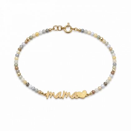 “TRESDELCUATRO” pulsera mamá oro 18K