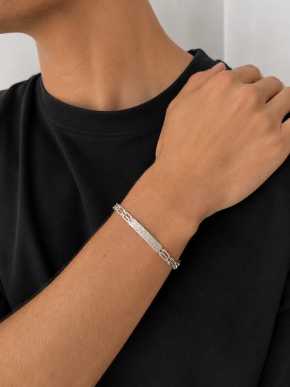 "CUMBRE" pulsera de plata