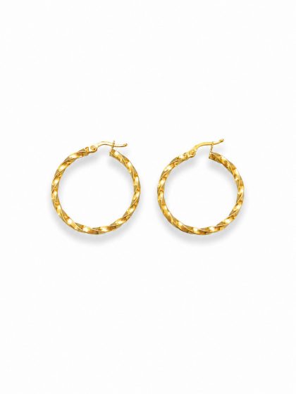 "DESEO" argollas de oro 18K
