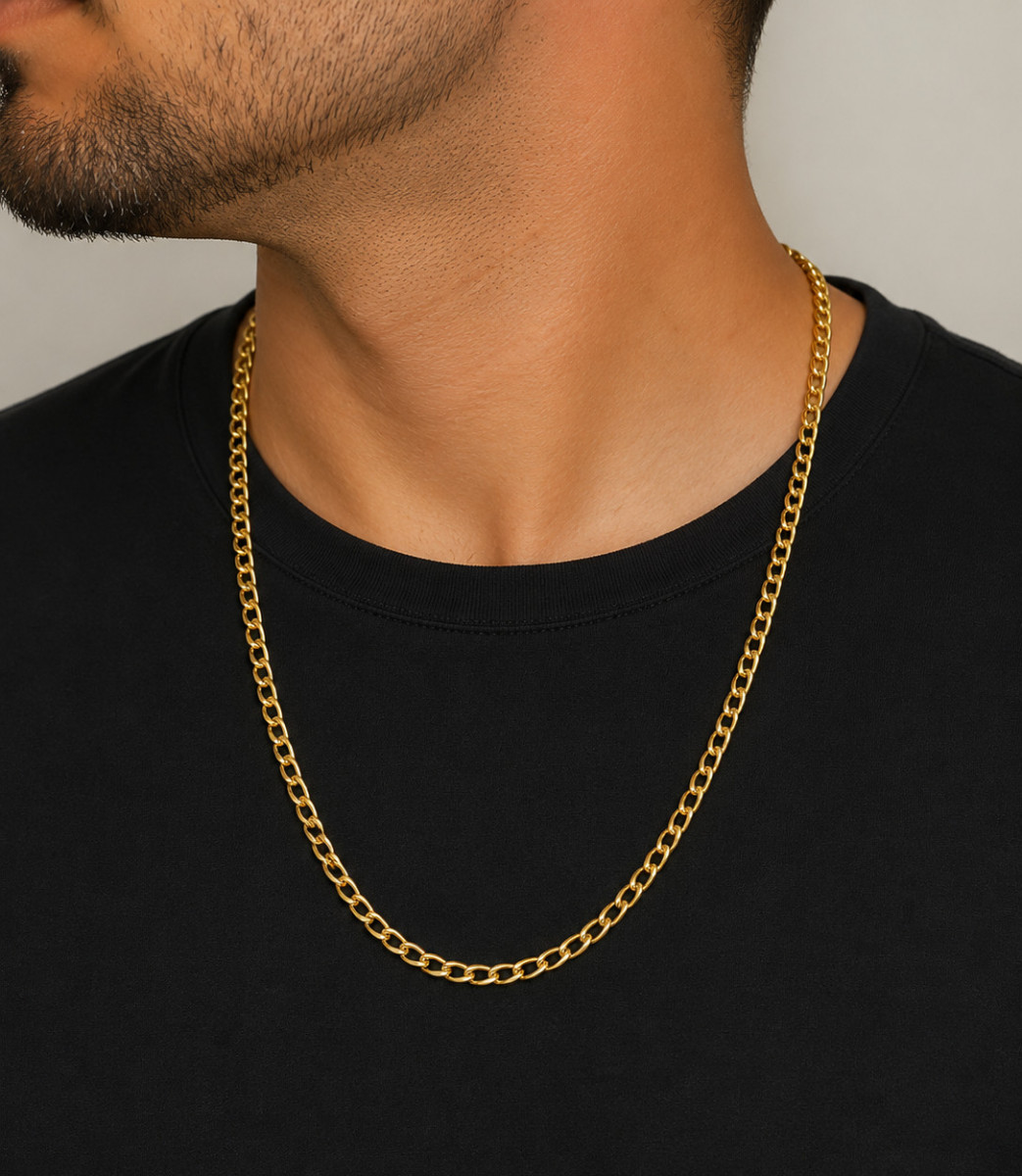 "LUMINISCENTE" cadena oro 18K - Imagen 2
