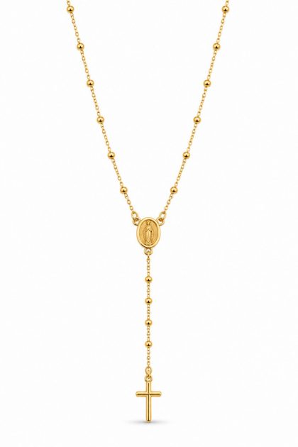 "GLOW" rosario oro 18K