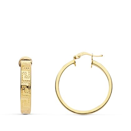 "ATENEA" aros oro 18 quilates