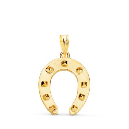 "HERRADURA" COLGANTE ORO AMARILLO MACIZO