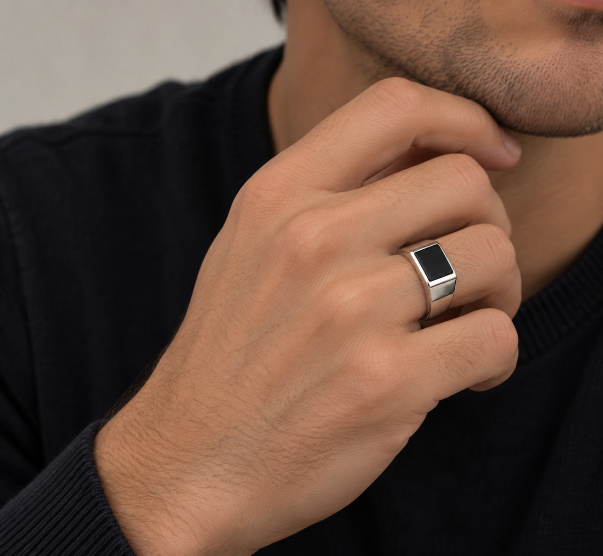 "ABISMO" anillo plata - Imagen 2