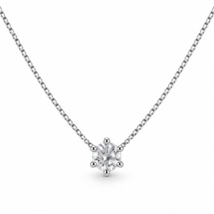 "CLIVIA" collar plata