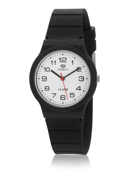 Reloj Marea Mujer B25177/1 silicona color negro., 10 ATM.