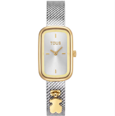 Reloj analógico bicolor dorado y brazalete de acero T-Band Club
