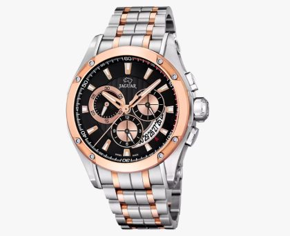 Reloj Jaguar Swiss Made Nueva I-Size J1035/A negro correa de acero inoxidable, hombre