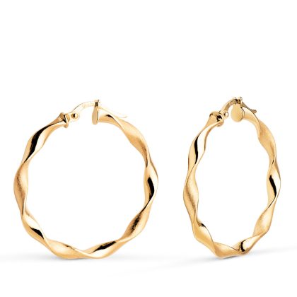 "SIENA" aros oro amarillo de 18 quilates