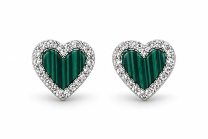 "JADE" pendientes plata