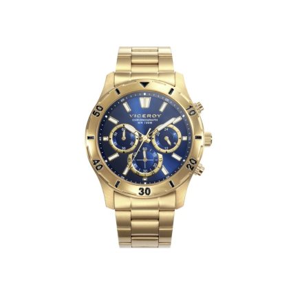 Reloj de hombre Heat de acero IP dorado y cronógrafo